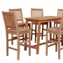 set 154 -- 24 x 49 inch rectangular bar table (tb-l036) & avalon bar chairs (ch-0117 r)